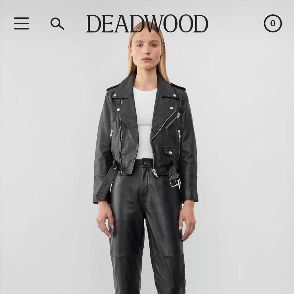 Perfect condition XS (Swedish 34) Deadwood Joan motorcycle jacket